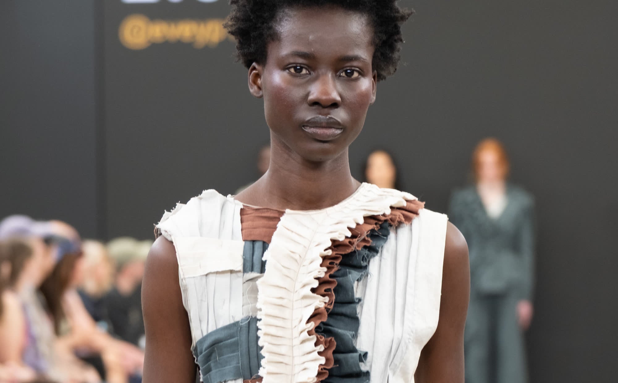 Look 04, layered strips. Photograph by Stone Clove